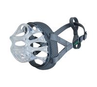Baskerville INVISA Basket Dog Muzzle - Patented Humane Design with Facial Visibility, Padded Nose Band, Dog can Pant and Drink, Prevents Biting and Scavenging. Muzzle for Large Dogs (Size 6)