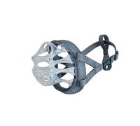 Baskerville INVISA Basket Dog Muzzle - Patented Humane Design with Facial Visibility, Padded Nose Band, Dog can Pant and Drink, Prevents Biting and Scavenging. Muzzle for Small Dogs (Size 2)