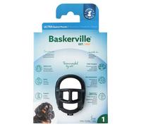 Safe BASKERVILLE ULTRA MUZZLE, Size 1, Patented Humane Design, Breathable, Dog can Pant and Drink, Adjustable, Padded, Dog Training Muzzle for Small Dogs, Prevents Biting, Wildlife Scavenging