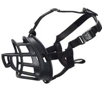 Safe BASKERVILLE ULTRA MUZZLE, Size 6, Patented Humane Design, Breathable, Dog can Pant and Drink, Adjustable, Padded, Dog Training Muzzle for Large Dogs, Prevents Biting, Wildlife Scavenging