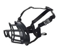 Baskerville ULTRA Muzzle - Patented Humane Design, Breathable, Dog can Pant and Drink, Adjustable, Padded, Dog Training Muzzle for Small & Medium Dogs, Prevents Biting, Wildlife Scavenging (Size 3)