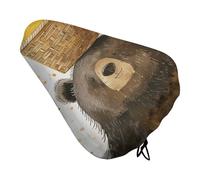 Basket and Bear Padded Bike Seat Cushion with Drawstring Soft Comfort Waterproof Bicycle Seat Cover, Wide Saddle Protection Covers Protector for Men Women for Exercise Mountain Road Bikes