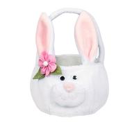 Basket for Easter - Festive Candy Storage with Handle,Bunny Ears Easter Baskets - for Stocking Stuffers Treat Chocolates Holiday Party Decorations Date
