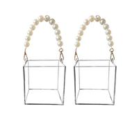 Basket for Flower Girl - Clear Acrylic Empty Bouquet Box
