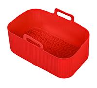 Basket for Geepas Vortex 9L Dual Air Fryer Drawer Liner Silicone Pot Red