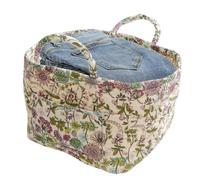Basket For Storage | Large Capacity Boho Closet Storage Baskets | Portable Organizer With Handle Space-Saving Folding Laundry Hamper For Bedroom Bathroom Dorm RV Entryway Books
