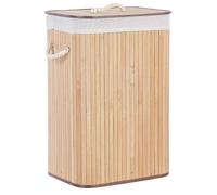 Basket KOMARI Bamboo Wood Light Brown 72 L