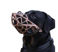 Basket muzzle for biting, muzzle for dogs, basket muzzle against biting and chewing - adjustable, breathable, stable dog muzzle, the dog can pant and drink, for medium and large