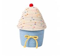 Basket Organizer Bin Container With Lid Rope Material Dust Guard Compact Lightweight Build Suitable for small accessories shelf storage home bedside tables gift giving, style to 5