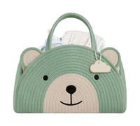 Basket - Organizer for Panolini, | cesta biancheria | Cesto portaoggetti Rotondo pieghevole in Cotone per la Cameretta dei Bambini, giocattoli, biancheria, vestiti del Bambino, cesti Regalo