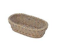 Basket Oval Plastic Clear Beige