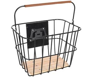 Basket Oxford Alloy Front Cycle Templeton QR Basket Brown With Mount/Bracket