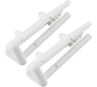 Basket Rear Rail Cap Runner for Brandt VY600JU1 Dishwasher (Pack of 2)