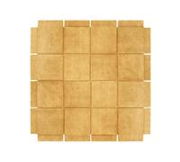 Basket Rug 245x245 Yellow Ochre