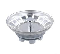 Basket Strainer Waste Replacement Stainless Steel Drain Filter with Rubber Seal for Kitchen Sink Overflow Compatible McAlpine BSKTOP