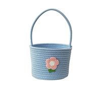 Basket Woven Gift Wicker Flower Baskets Held Decorative Packing Candy Handheld Vegetable Kids Girls Handle Basket Crochet Handbag Woven Purse Tote Bag Crossbody Bag