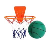 Basketball - 1 X Quiet Basketball And Hoop Set | Soft Bounce Basketballs With Hoop | Silent, Non-Irritating, Ideal For Home, Apartment, Gym, Kids, Teens, And Adult Practice