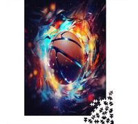 Basketball 1000 Piece Puzzle Games Premium & Durable for Adults Fun Puzzles for Creativity And Mindfulness Challenging Jigsaw Puzzles for Adults And Family for Stress Relief 1000pcs (75x50cm)
