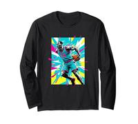Basketball 24 Behind The Back in Bright Summer Colors Comic Long Sleeve T-Shirt