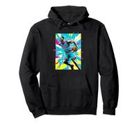 BASKETBALL 24 BEHIND THE BACK IN BRIGHT SUMMER COLORS COMIC Pullover Hoodie