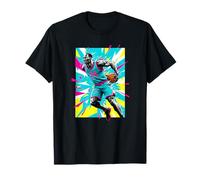 Basketball 24 Behind The Back in Bright Summer Colors Comic T-Shirt