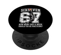 Basketball 67 Meme How Many Days Practicing Humor Player PopSockets Adhesive PopGrip