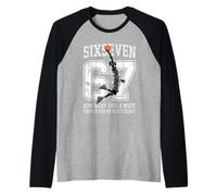 Basketball 67 Meme How Many Days Practicing Humor Player Raglan Baseball Tee