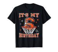 Basketball 6th Birthday Dunk Gift for 6 Years Old Kids T-Shirt