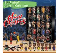 Basketball Advent Calendar 2025 Collectible Mini Figures 24 Days Christmas Countdown Calendar Christmas Advent Calendar for Fans