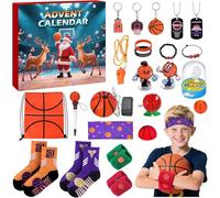 Basketball Advent Calendar 2025 - Sport for Teen Boys Girls Teenagers Basketball Christmas Countdown Gifts Accessories and Decorations Stocking Stuffers (2PCS)