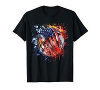 Basketball America Basketball Hoop USA Artwork Watercolor T-Shirt