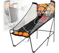 Basketball Arcade Game - Double Electronic Hoop Shot Indoor Shooting Equipment for Home