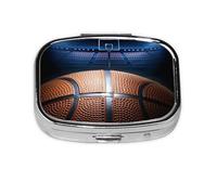 Basketball Arena,Meta Pill Box 2 Compartment Medicine Case,Portable Organizer,Rectangle Meta Portable Organizer Pill Box 639 Compartment Medicine Case