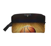 Basketball Arena Print Travel Bag Toiletry Makeup Organizer for Women and Men, Large Capacity for Cosmetic, Accessories, Toiletries, Shampoo, and Essentials