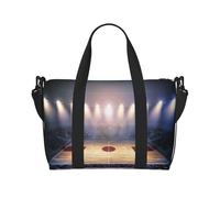 Basketball Arena Printed Travel Duffel Bag Foldable Gym Duffel Bag Suitable for Travel Work Gym etc