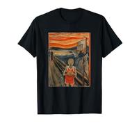 Basketball Art - Scream ON The Alley Hoop Dunk in RED T-Shirt