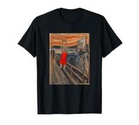 Basketball Art - Scream ON The Alley Hoop Dunk in RED T-Shirt