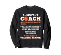 Basketball Assistant Coach Noun Definition Funny Coaching Sweatshirt