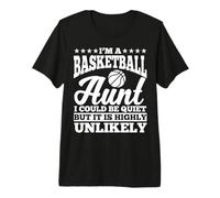 Basketball Aunt Apparel - Funny Awesome Aunts Design Premium T-Shirt
