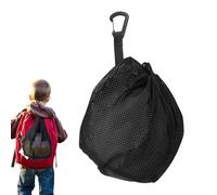 Basketball Bag - Drawstring Mesh Luggage Carrier Portable Mesh Shoulder Bag Convenient Multi-Sport Space | Durable Secure Inner Pocket for Basketball Soccer Pal Training