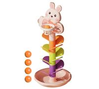 Basketball Ball Drop - Revolving Track Running Ramp, Cognitive Development Stacking Game, Interactive Ball Adventure | Preschool Girl Toys, Motor Training, Educated Tower