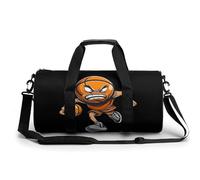 Basketball Ball Funny Player Gym Bag Travel Duffel for Men Women | Sport Workout Handbag Overnight Weekender Bags with Shoulder Strap