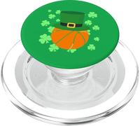 Basketball Ball - Leprechaun Hat St Patrick’s Day PopSockets PopGrip for MagSafe