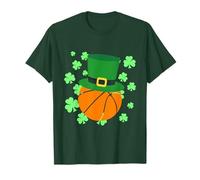 Basketball Ball - Leprechaun Hat St Patrick’s Day T-Shirt