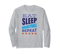 Basketball ball player basketballs USA EAT SLEEP BASKETBALL Long Sleeve T-Shirt