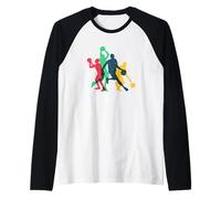Basketball ball player basketballs USA party BASKETBALL Raglan Baseball Tee