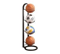 Basketball Ball Storage Rack, 2/3/4/5 Tier Basketball Holder Stand Floor, Metal Basketball Holder, Multi-Layer Ball Organizer Rack, Durable Ball Organizer For Volleyball Basketball Football Indoor