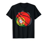 Basketball Ball With The Flag Of Portugal T-Shirt