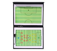 Basketball Basticle - Double-Sided Whiteboard, Leather Exterior Finish, Erasable Teaching Component, Portable Sports Tactics Organizer With Twenty-Four Markers | C