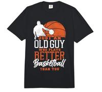 Basketball Bball Retired Grandpa Just an Old Guy Who Plays Comfort Colors Adult Heavyweight T-Shirt